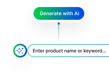 Start with a few product words