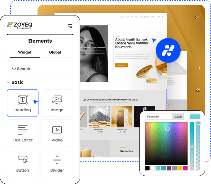 ZOYEQ Page Builder Interface